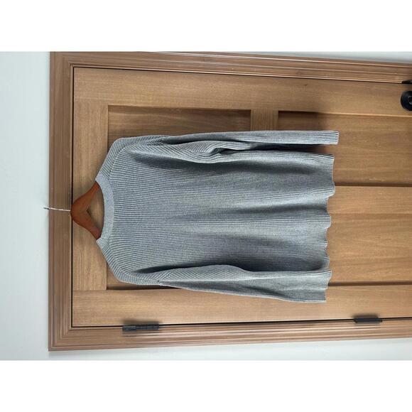 Hudson 100% Cotton Gray Button Up Knit Cardigan Sweater Women’s size Large - Picture 6 of 13